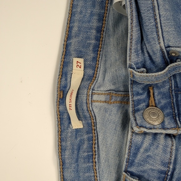 Levi's 712 Skinny Jeans Size 27 - Picture 3 of 5